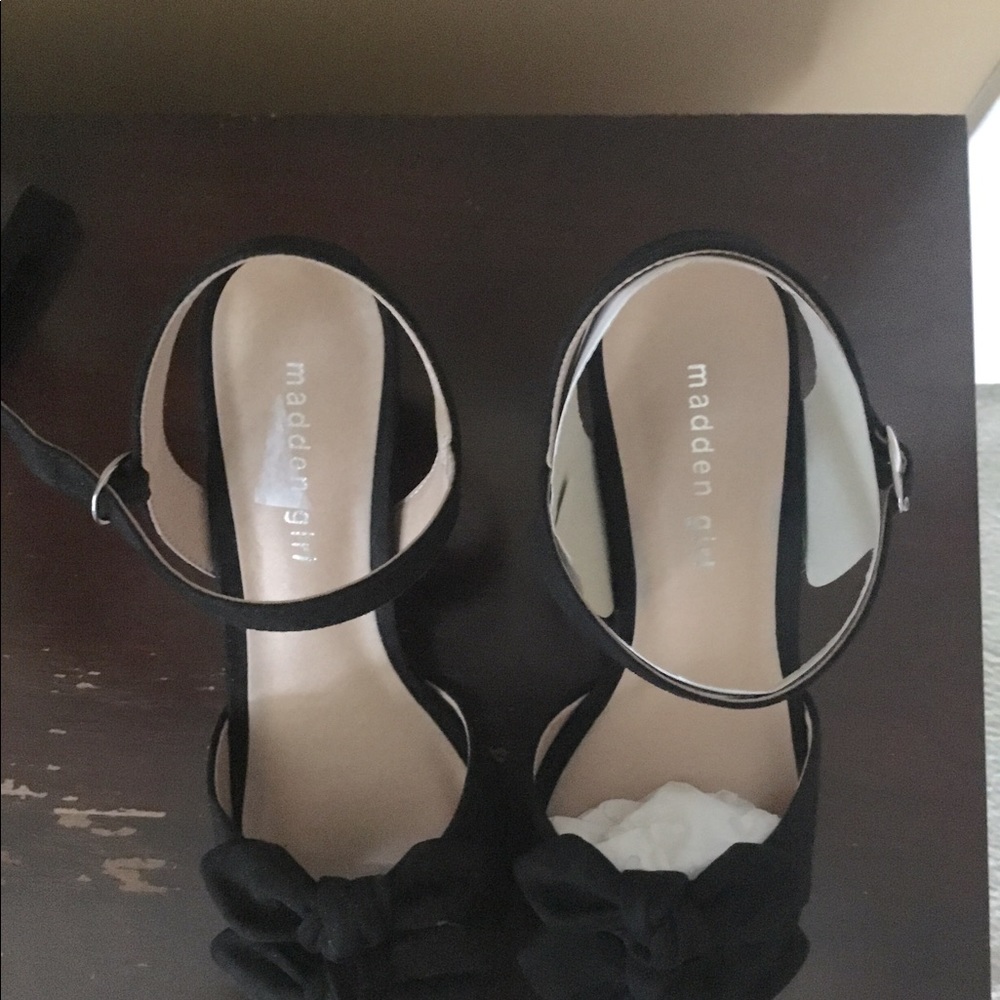Black Suede Madden Girl 3’ Heels